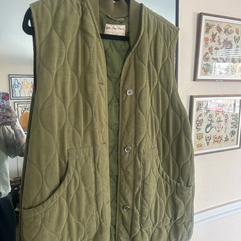 We The Free Olive Green vest